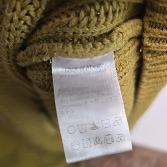 Back Beat Co Green Wave Sweater Size M/L - Picture 7 of 9